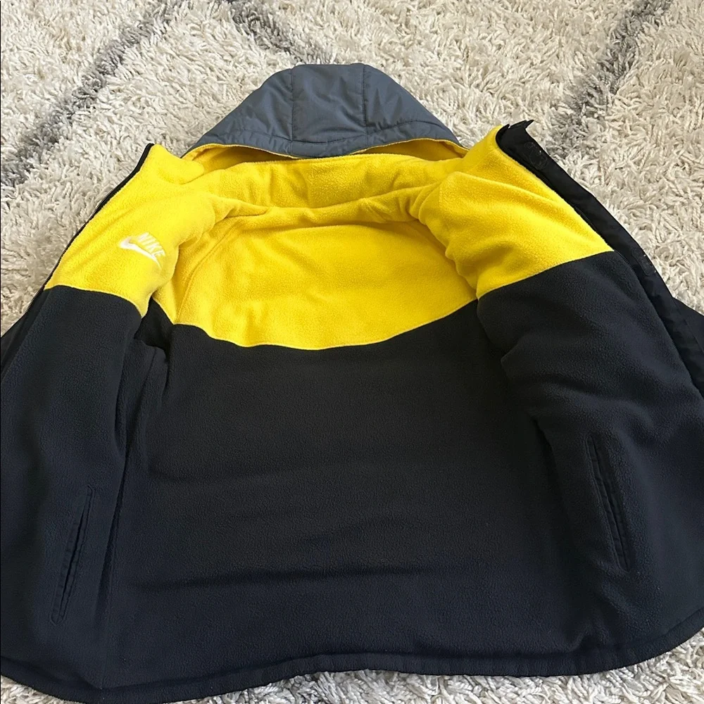 Nike Jacket Black Gray Yellow - Picture 10 of 11